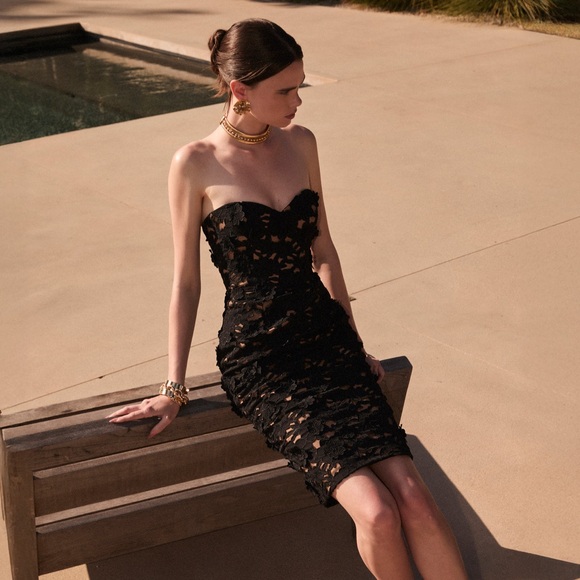 Helsi Lina Strapless Column Midi Dress - Picture 11 of 11